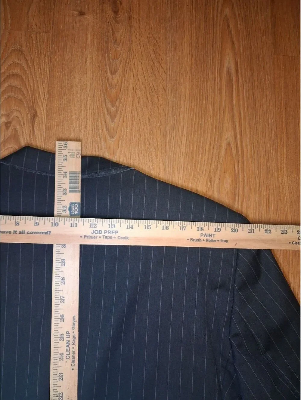 Jack Victor 2 Piece Suit Mens 48XL 38x32 Gray Striped Wool